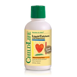 [해외]ChildLife Liquid Calcium with Magnesium Natural Orange Flavor 16 Fluid Ounce (474ml) Liquid Formula 