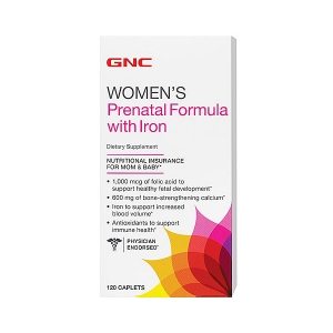 GNC 임산부용 철분포함 프리나탈 종합비타민  120캡슐