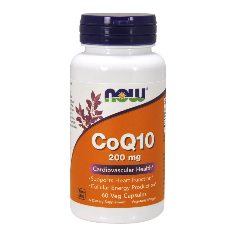 Now Foods 나우푸드 코앤자임 CoQ-10 200mg, 60 식물성캡